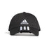 Cappellino nero adidas Baseball 3-Stripes Twill, Brand, SKU a732000118, Immagine 0